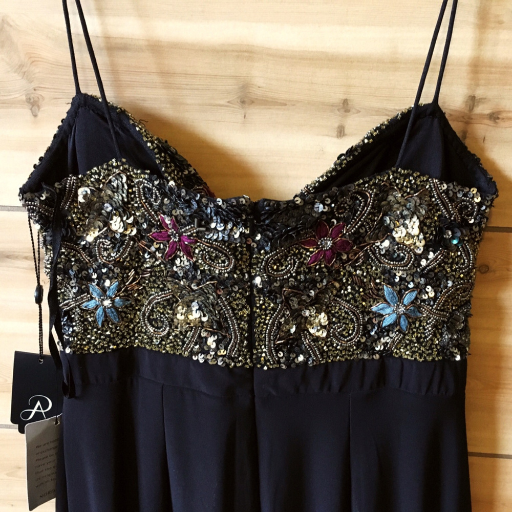 Adrianna Papell Sweetheart Gown with Beading (Black Tie Wedding Guest) - Picture 6 of 9